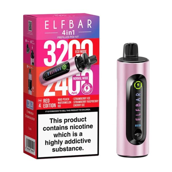 ELF BAR 4 IN 1 3200 PREFILLED VAPE KIT 20MG - Image 32