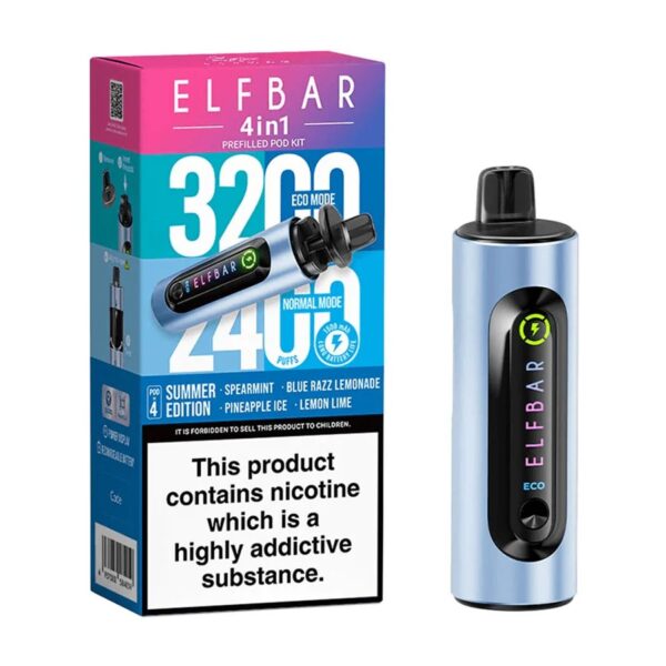 ELF BAR 4 IN 1 3200 PREFILLED VAPE KIT 20MG - Image 4