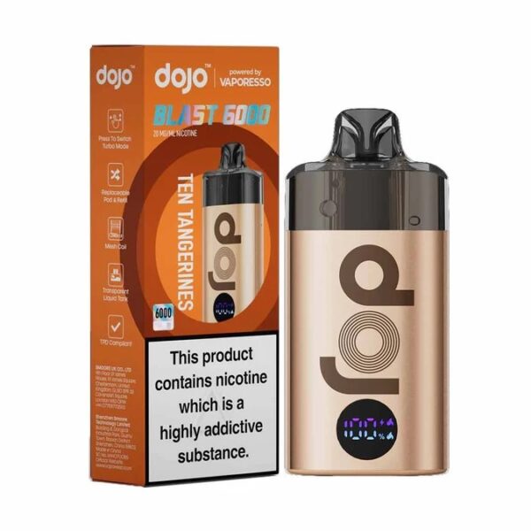 VAPORESSO DOJO BLAST 6000 PREFILLED POD KIT 20MG - Image 22