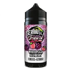 WHITE PEACH RASPBERRY 100ML E LIQUID SERIOUSLY TROPICAL