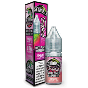 WHITE PEACH RASPBERRY SERIOUSLY TROPICAL 10ML DOOZY NIC SALT
