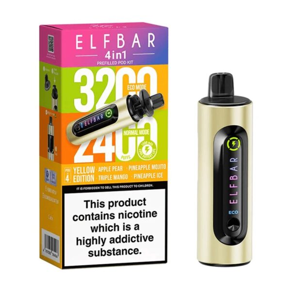 ELF BAR 4 IN 1 3200 PREFILLED VAPE KIT 20MG - Image 6
