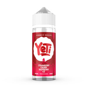 STRAWBERRY CHERRY RASPBERRY ICE 100ML E LIQUID YETI SUMMIT SERIES