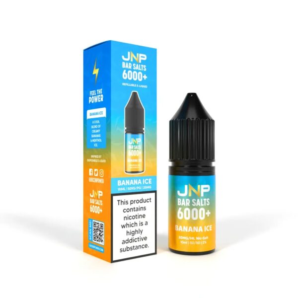 BANANA ICE 10ML NIC SALT JNP BAR SALTS 6000