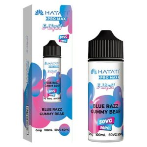 BLUE RAZZ GUMMY BEAR 50/50 100ML E LIQUID HAYATI PRO MAX