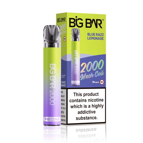 BIG BAR 2000 PREFILLED POD VAPE 20MG BY FEOBA - Image 16