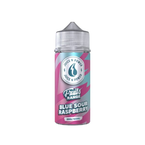 BLUE SOUR RASPBERRY FRUITS 100ML E LIQUID JUICE N POWER