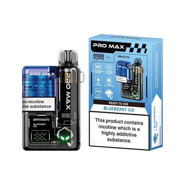 VAPENGIN PRO MAX 8000 PREFILLED POD VAPE KIT 20MG - Image 22