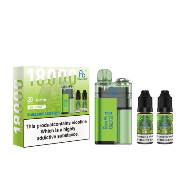 FUMOT R AND M TORNADO 18000 PREFILLED POD VAPE KIT 20MG - Image 36