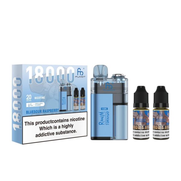 FUMOT R AND M TORNADO 18000 PREFILLED POD VAPE KIT 20MG - Image 30