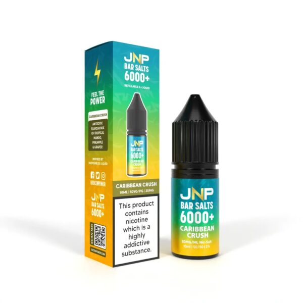CARIBBEAN CRUSH 10ML NIC SALT JNP BAR SALTS 6000