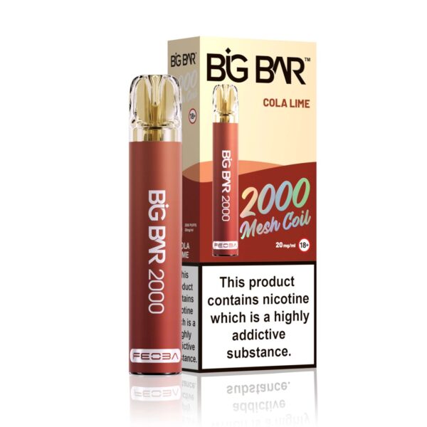 BIG BAR 2000 PREFILLED POD VAPE 20MG BY FEOBA - Image 24