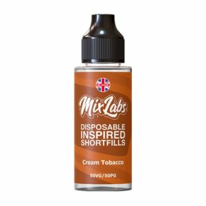 CREAM TOBACCO DISPOSABLE INSPIRED 100ML E LIQUID MIX LABS
