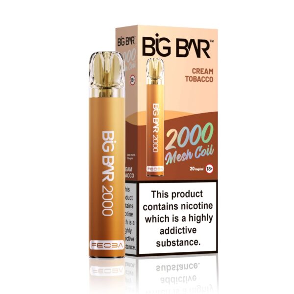 BIG BAR 2000 PREFILLED POD VAPE 20MG BY FEOBA - Image 26