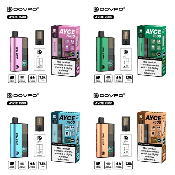 DOVPO AYCE 7500 PREFILLED DISPOSABLE VAPE KIT 20MG