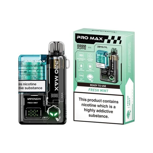 VAPENGIN PRO MAX 8000 PREFILLED POD VAPE KIT 20MG - Image 30