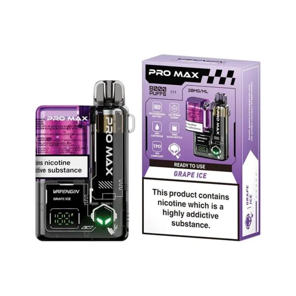 VAPENGIN PRO MAX 8000 PREFILLED POD VAPE KIT 20MG - Image 32