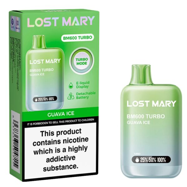 LOST MARY BM600 TURBO DISPOSABLE VAPE KIT 20MG - Image 4