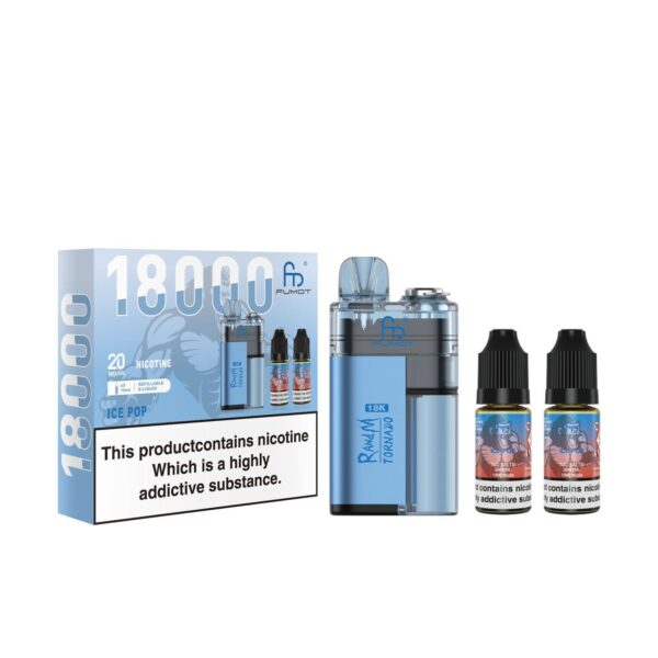 FUMOT R AND M TORNADO 18000 PREFILLED POD VAPE KIT 20MG - Image 50