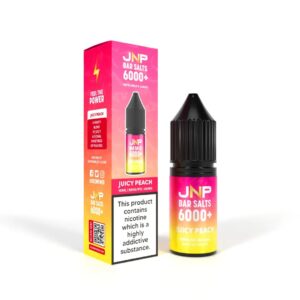JUICY PEACH 10ML NIC SALT JNP BAR SALTS 6000