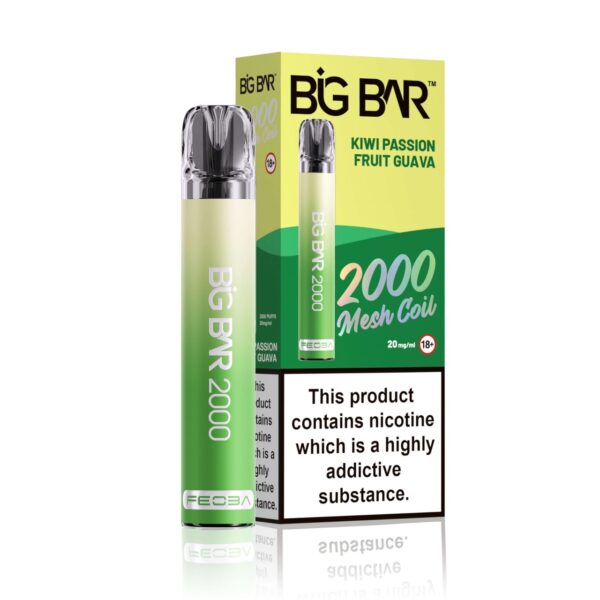 BIG BAR 2000 PREFILLED POD VAPE 20MG BY FEOBA - Image 30