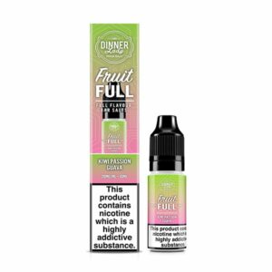 KIWI PASSION GUAVA FRUIT FULL BAR SALTS 10ML NIC SALT DINNER LADY