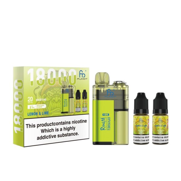 FUMOT R AND M TORNADO 18000 PREFILLED POD VAPE KIT 20MG - Image 2