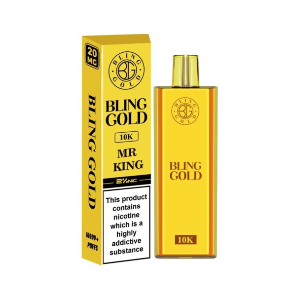 BLING GOLD 10K DISPOSABLE VAPE KIT 20MG - Image 3