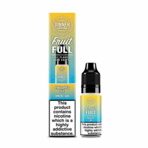 PINEAPPLE ICE FRUIT FULL BAR SALTS 10ML NIC SALT DINNER LADY