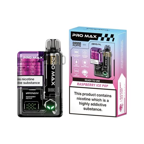 VAPENGIN PRO MAX 8000 PREFILLED POD VAPE KIT 20MG - Image 2