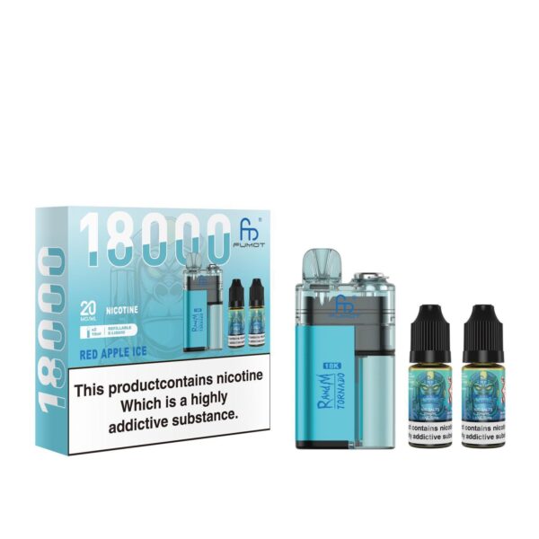FUMOT R AND M TORNADO 18000 PREFILLED POD VAPE KIT 20MG - Image 6