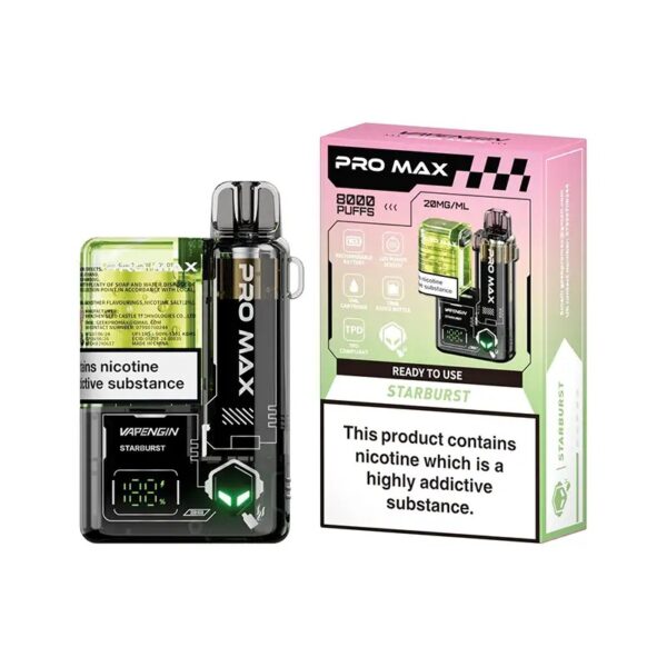 VAPENGIN PRO MAX 8000 PREFILLED POD VAPE KIT 20MG - Image 6