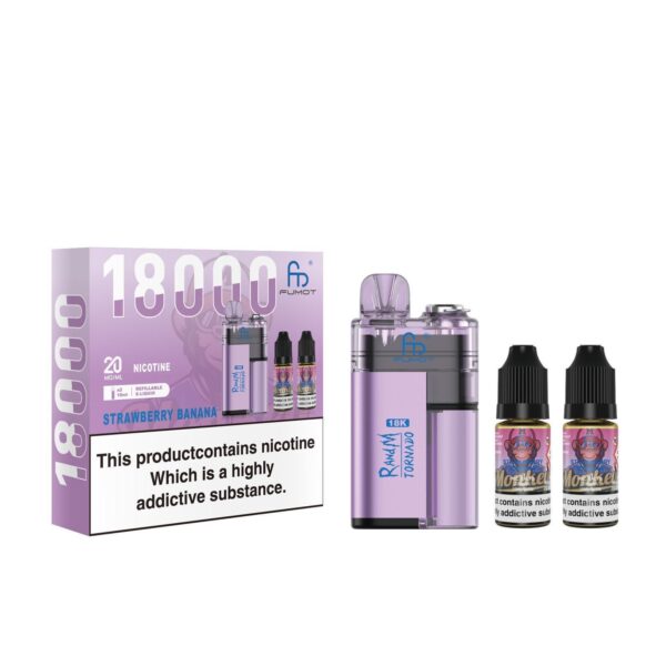 FUMOT R AND M TORNADO 18000 PREFILLED POD VAPE KIT 20MG - Image 8