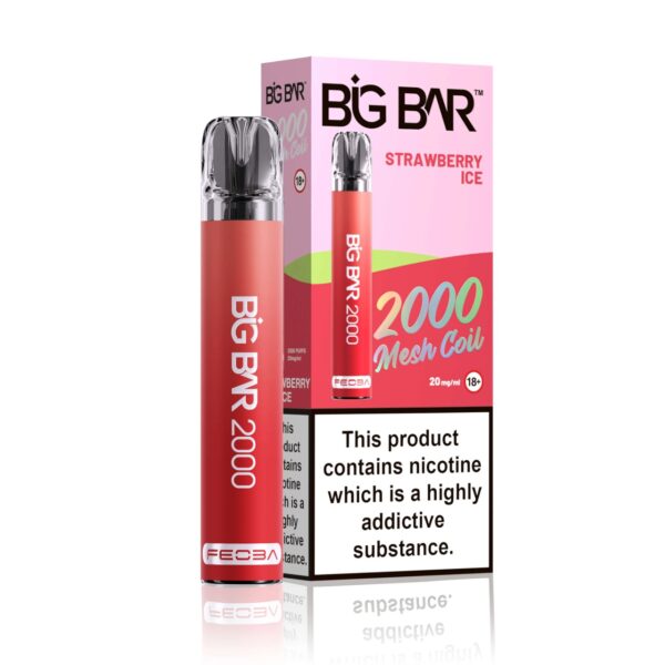 BIG BAR 2000 PREFILLED POD VAPE 20MG BY FEOBA - Image 4