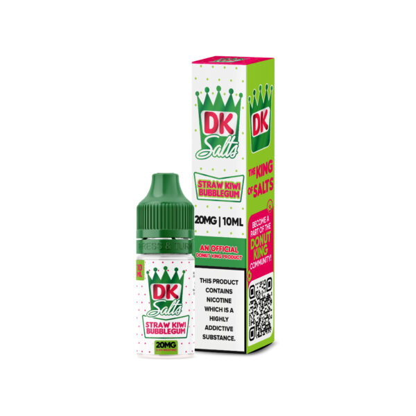 STRAWBERRY KIWI BUBBLEGUM 10ML NIC SALT DONUT KING