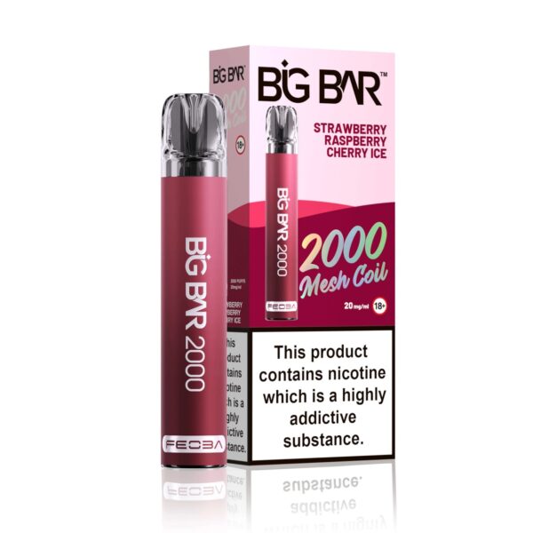 BIG BAR 2000 PREFILLED POD VAPE 20MG BY FEOBA - Image 6