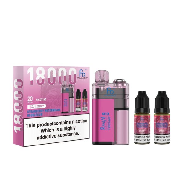 FUMOT R AND M TORNADO 18000 PREFILLED POD VAPE KIT 20MG - Image 20