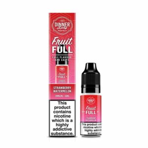 STRAWBERRY WATERMELON FRUIT FULL BAR SALTS 10ML NIC SALT DINNER LADY