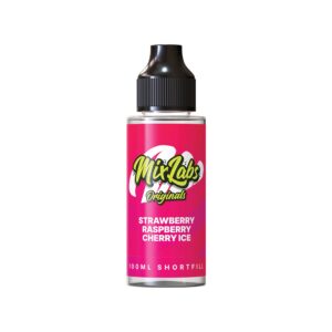Strawberry Raspberry Cherry Ice 100ml E Liquid Mix Labs Originals