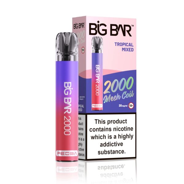 BIG BAR 2000 PREFILLED POD VAPE 20MG BY FEOBA - Image 12