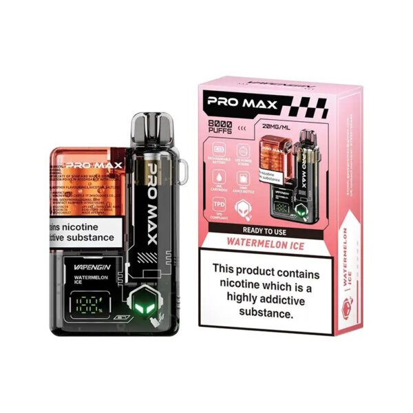 VAPENGIN PRO MAX 8000 PREFILLED POD VAPE KIT 20MG - Image 14