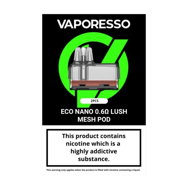 VAPORESSO ECO NANO & ECO NANO PRO REPLACEMENT PODS (2 PACK) - Image 3