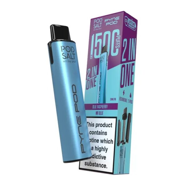 PYNE POD 2 IN 1 1500 PREFILLED POD VAPE KIT 20MG BY POD SALT - Image 4