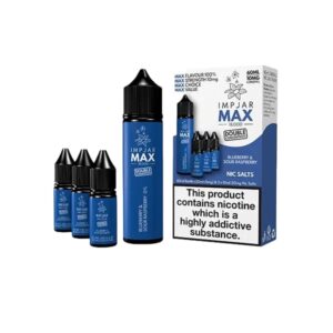 BLUEBERRY & SOUR RASPBERRY 60ML LONGFILL IMP JAR MAX
