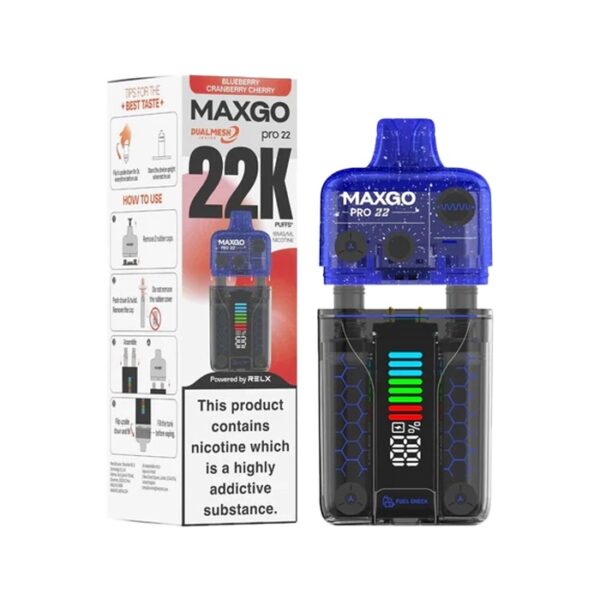 RELX MAXGO PRO 22K PREFILLED POD VAPE KIT 18MG - Image 26