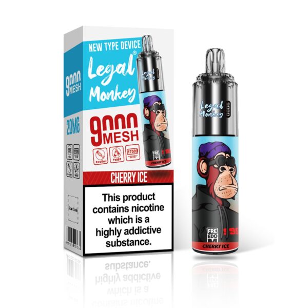 LEGAL MONKEY 9000 PREFILLED POD VAPE KIT  20MG - Image 3