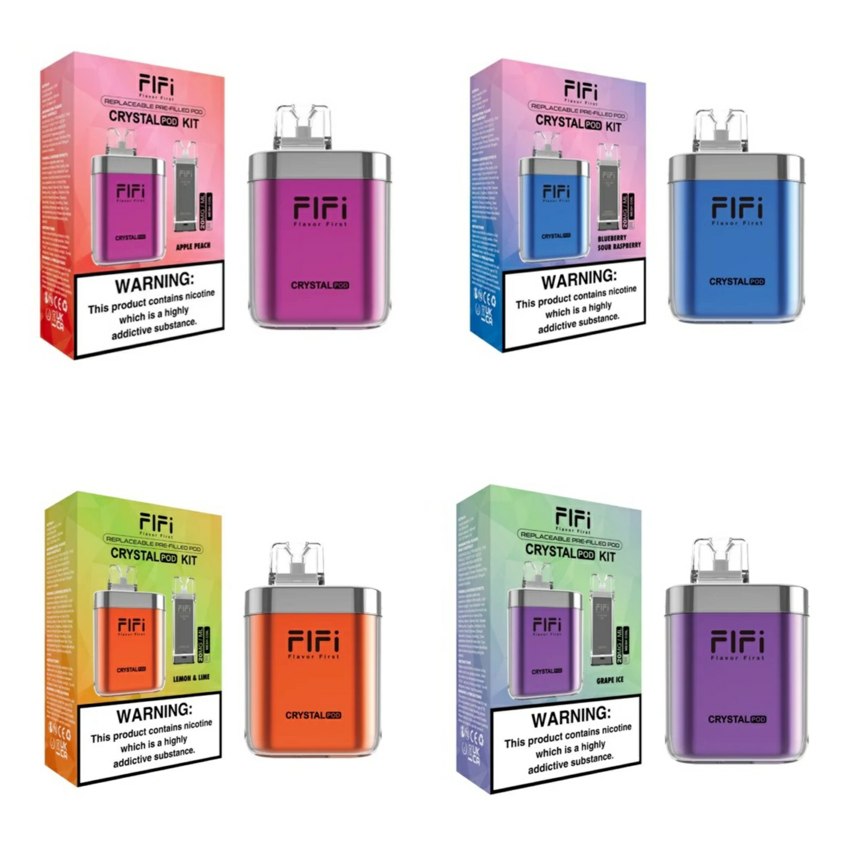 Fifi Crystal 600 rechargeable prefilled pod vape kit