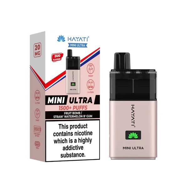 HAYATI MINI ULTRA 1500 PREFILLED POD VAPE KIT 20MG - Image 38
