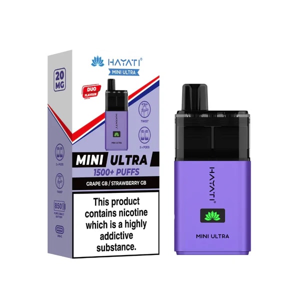 HAYATI MINI ULTRA 1500 PREFILLED POD VAPE KIT 20MG - Image 40