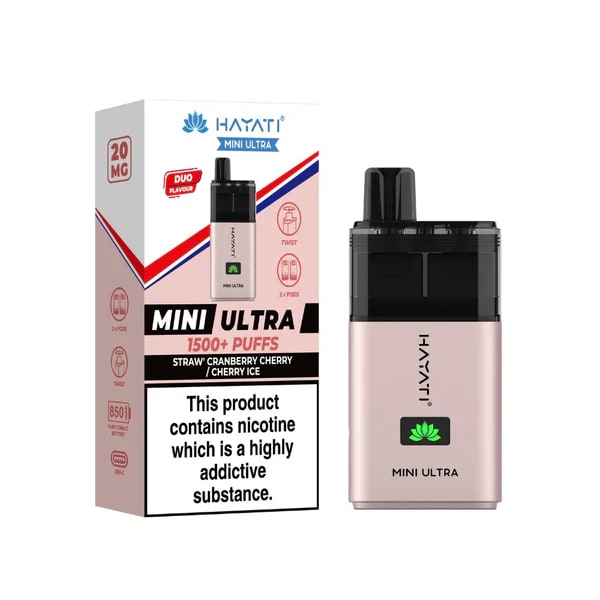 HAYATI MINI ULTRA 1500 PREFILLED POD VAPE KIT 20MG - Image 8